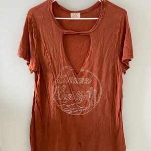 Rustic orange top!
